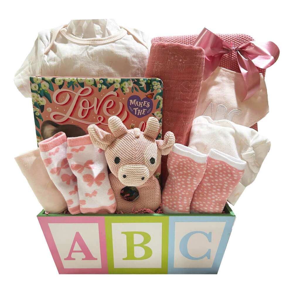 ABC Baby Girl Basket