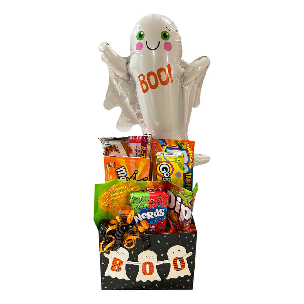 BOO!-No Nuts Halloween Gift Basket | Just Baskets