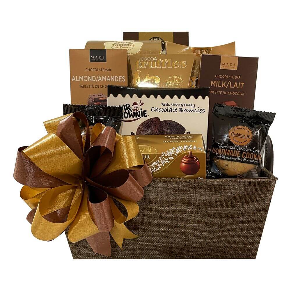 Chocolate Plus Christmas - Gourmet Chocolate Gift Basket | Just Baskets