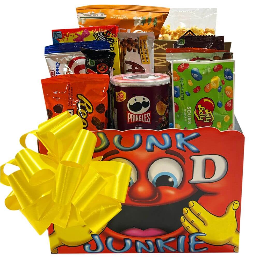 Junk Food Junkie Gift Basket