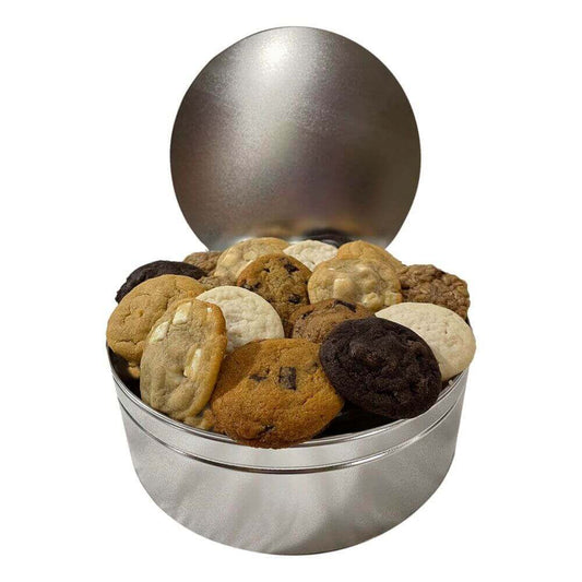 Large Cookie Tin filled with 30 delicious and freshly baked cookies