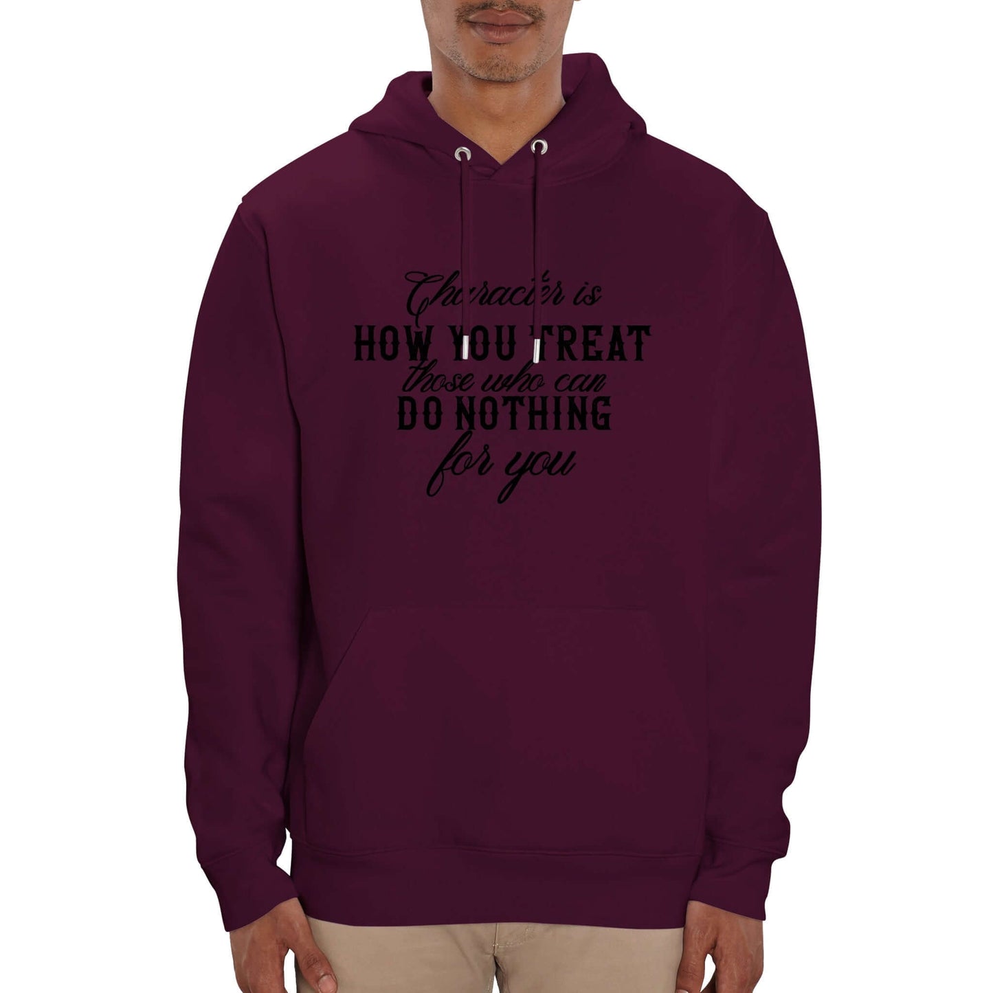 Organic Unisex Pullover Hoodie "Character"