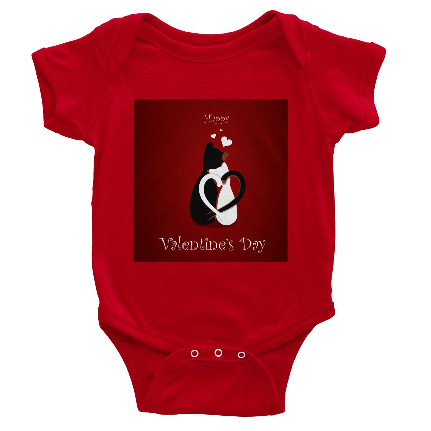 Valentine's Day Baby Bodysuit for Cat Lovers to be!