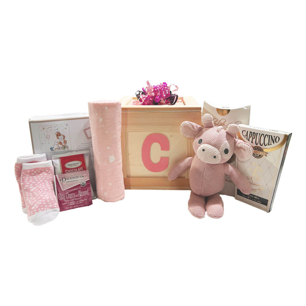 Baby Girl Things Gift Basket