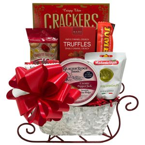 Christmas Sleigh Ridge Gift Basket