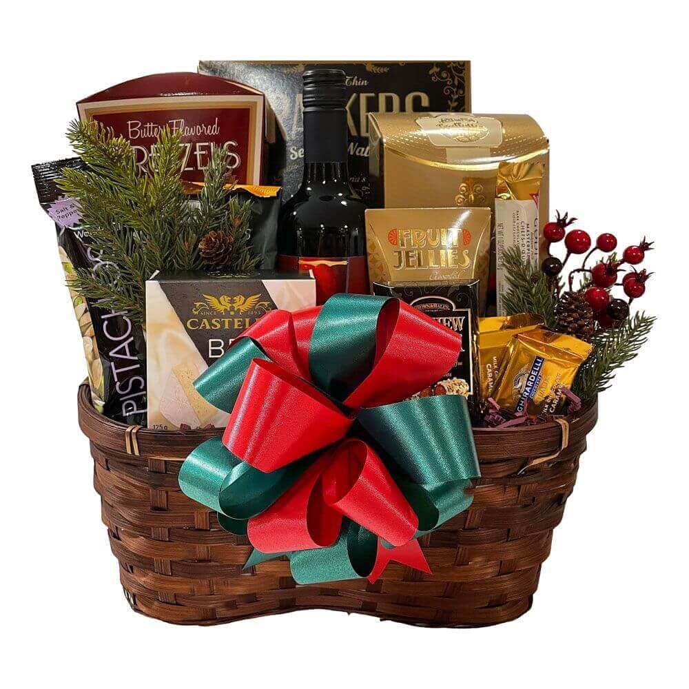 Christmas Luxury Gift Basket - Perfect Holiday Celebrations | Just Baskets