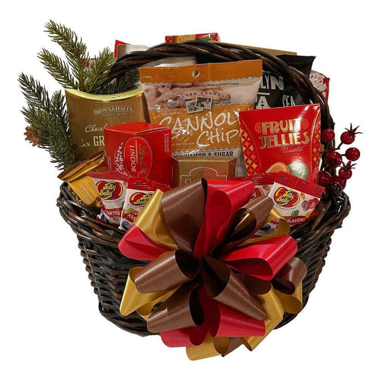 Holiday Food Fare Christmas Basket - Delicious Treats from Just Baskets