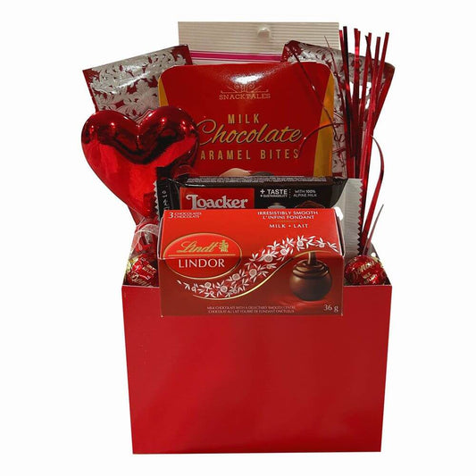 Valentine Goodies Gift Basket - To make them feel so special!