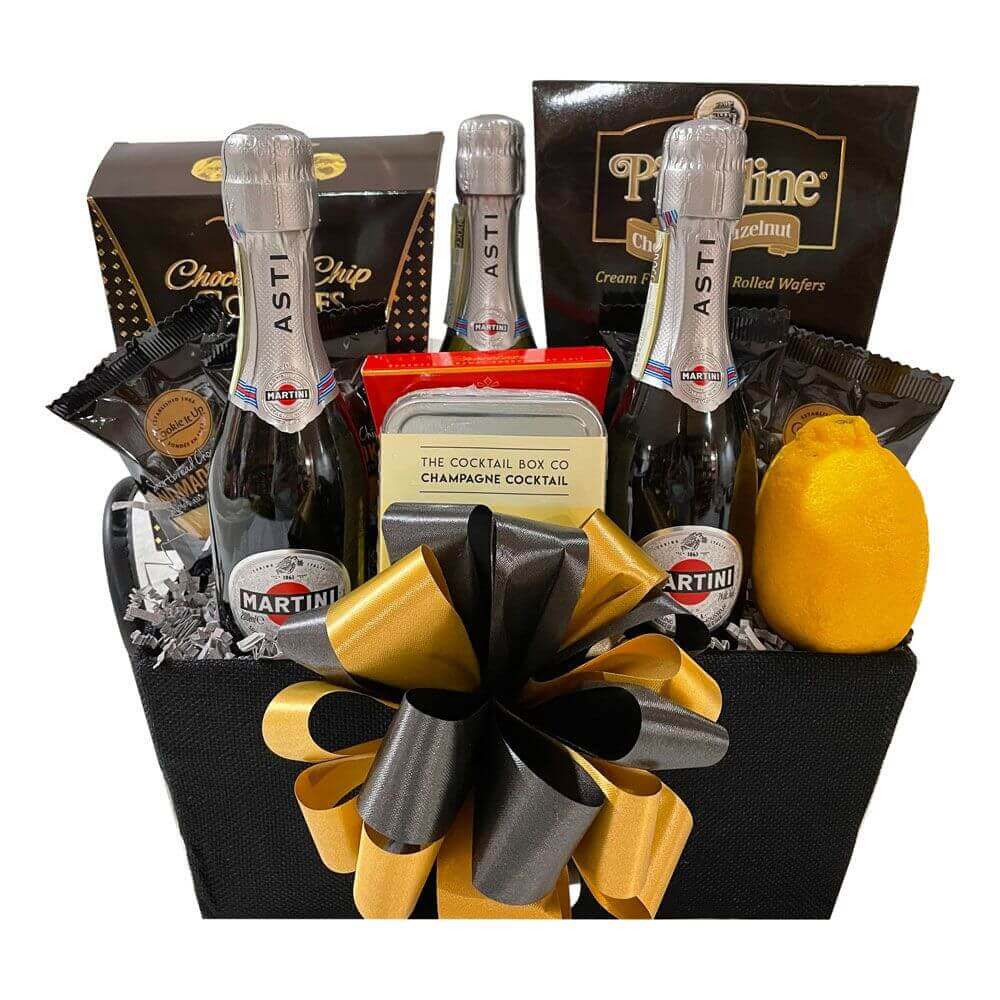The Champagne Tastes Gift Basket - Sophisticated and Fun!