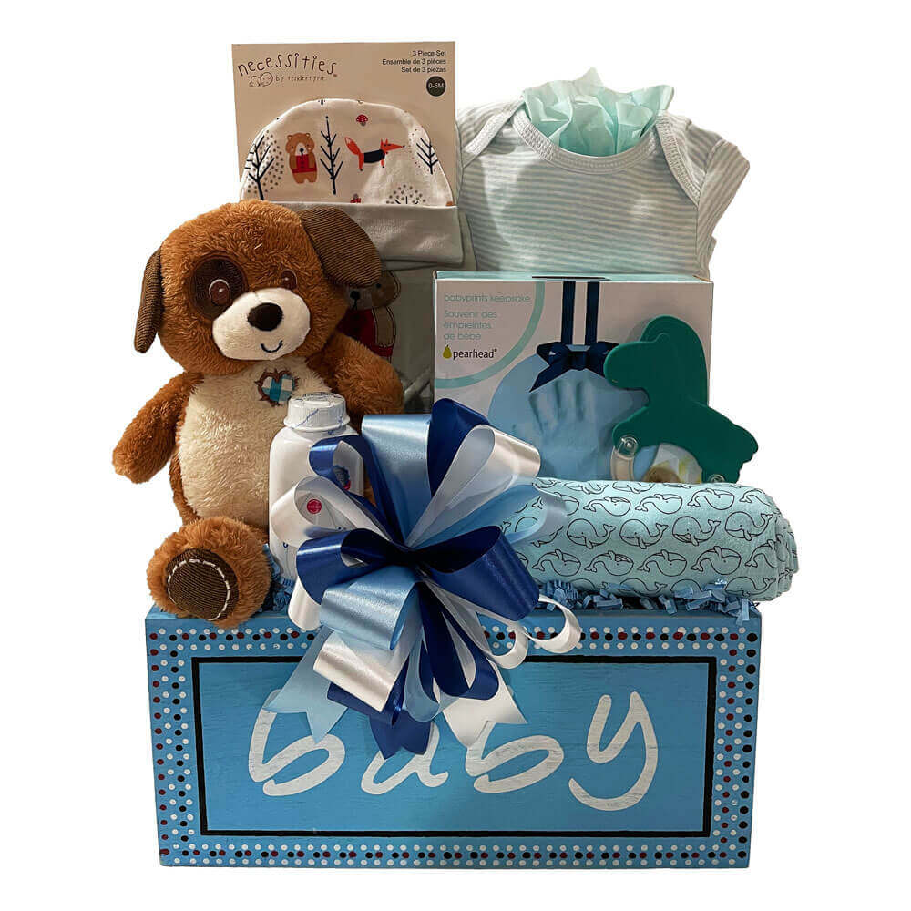 Boy Oh Boy Gift basket - Welcome to you little man