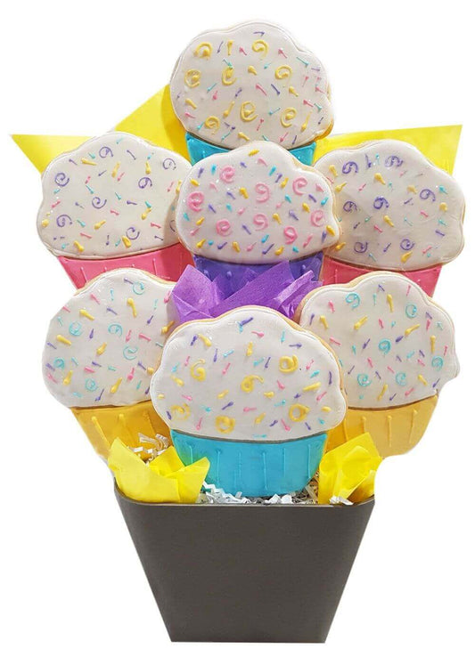Cupcakes Cookie Bouquet - A great gift idea for many occasions!