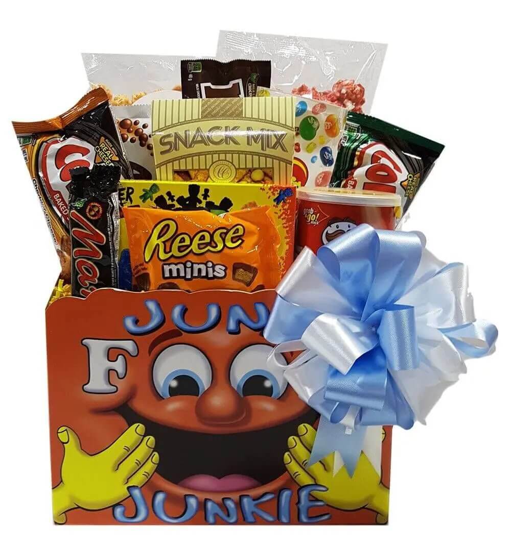 Junk Food Junkie Gift Basket - For the love of candies!