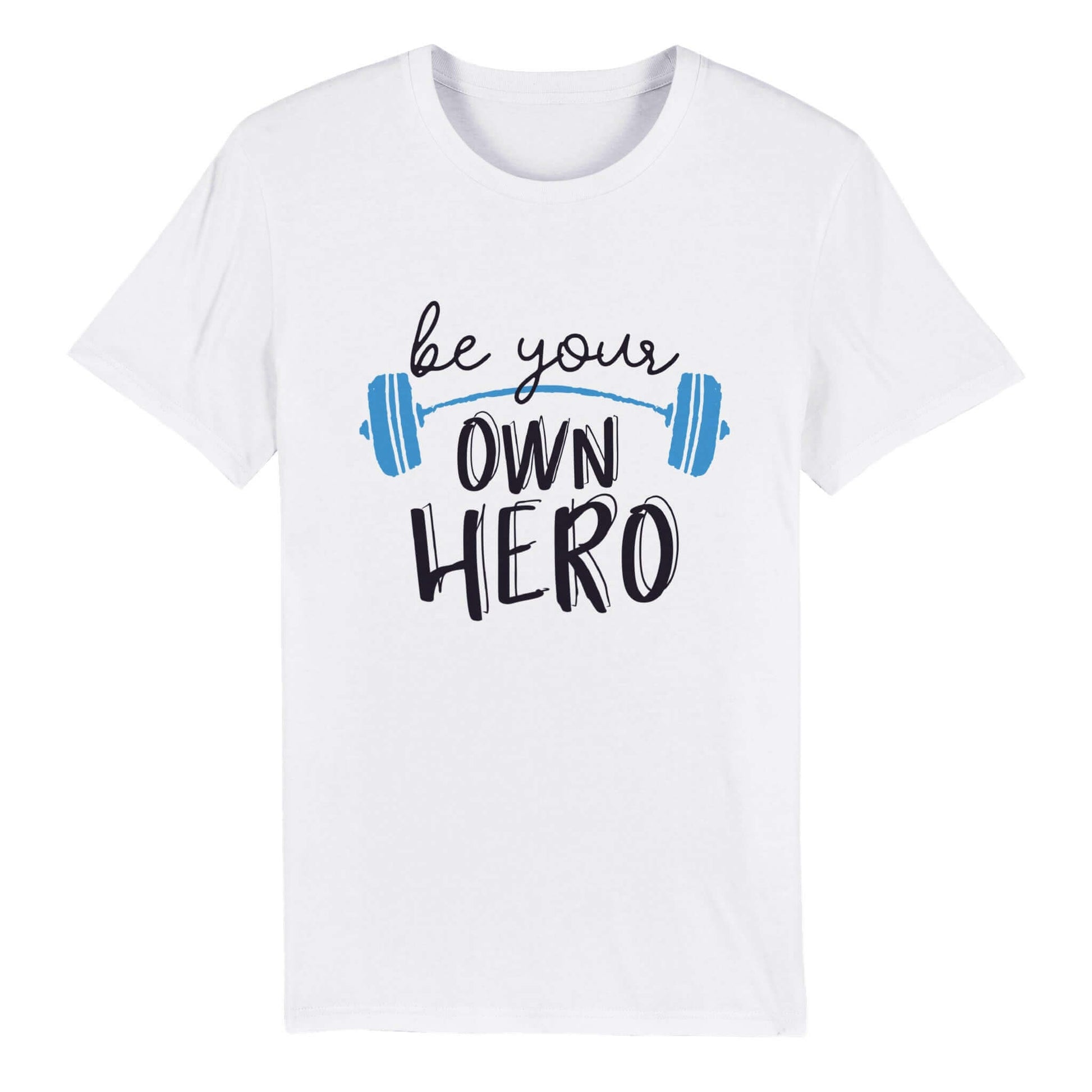 Organic Unisex Crewneck T-shirt "Be your Own Hero" - Just Baskets