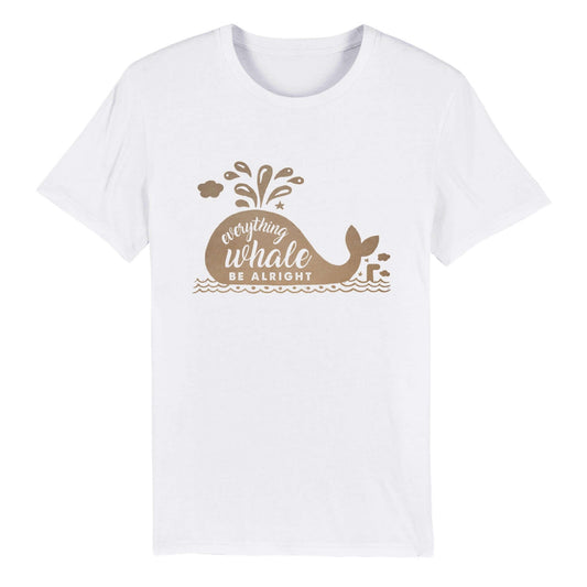 Organic Unisex Crewneck T-shirt "Whale Be Alright" - Just Baskets