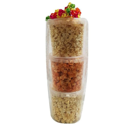 Savory Popcorn Tower - Three great flavours to suit anyone tastes!