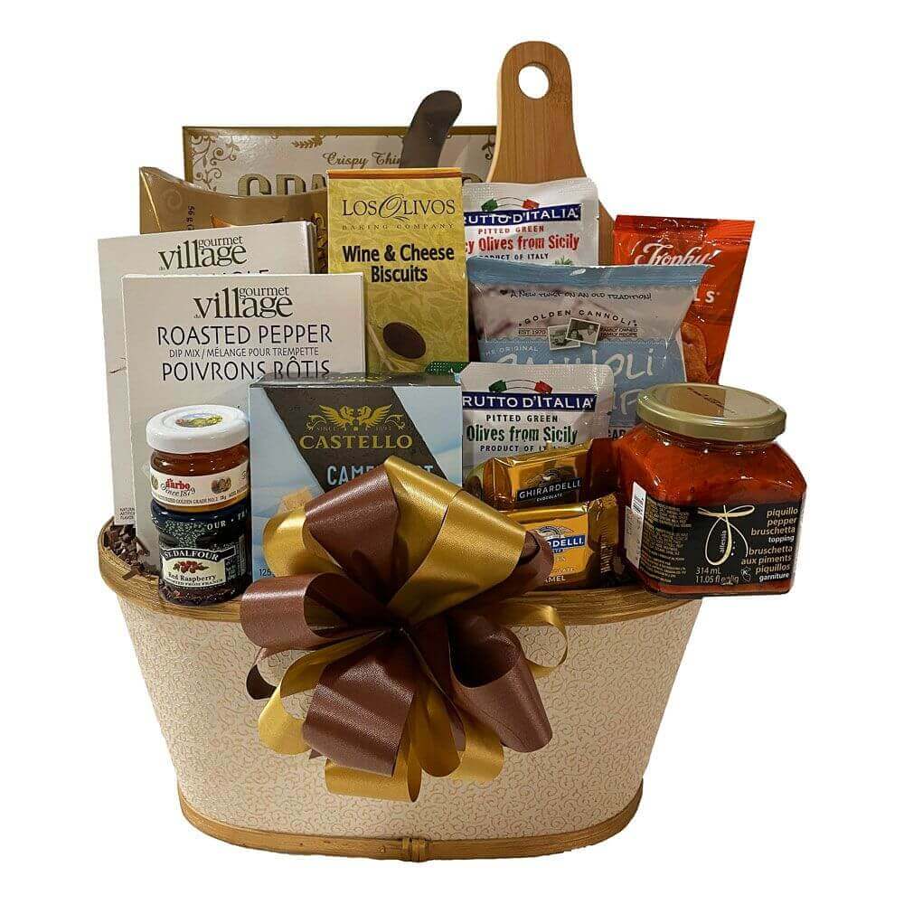 Scrumptious Gift Basket with a mix of sweet and salty premium products