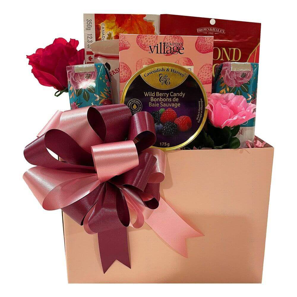 Strawberry Wine Frose Gift Basket - So cute and filled with goodies!