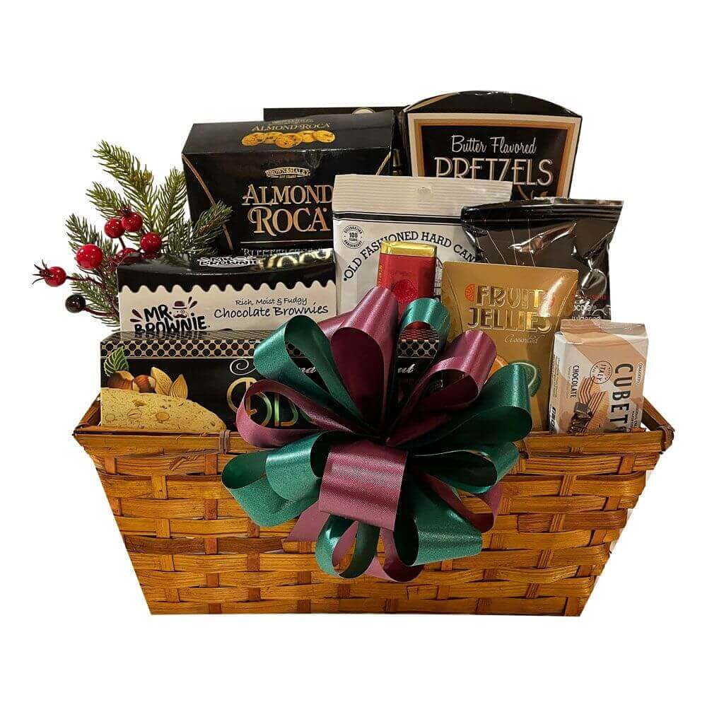 Thinking Of You At Christmas Gift Basket | Just Baskets