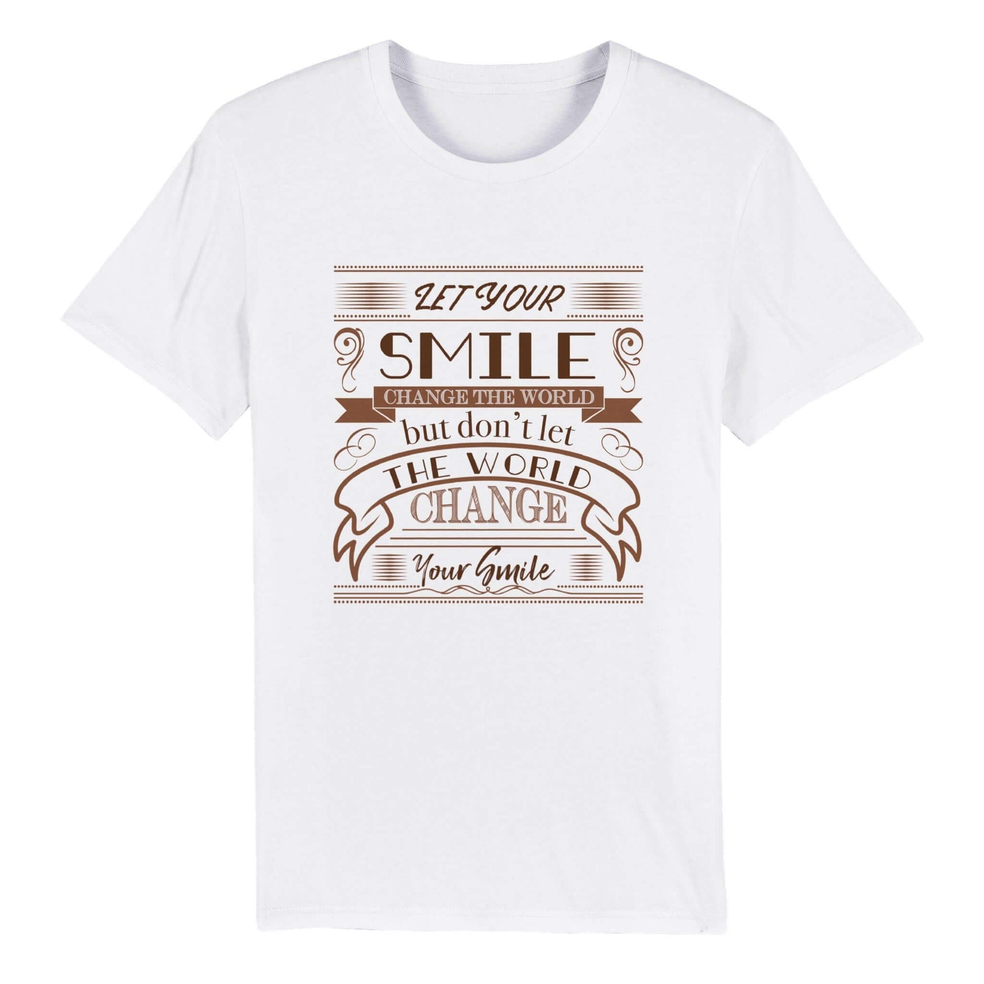 Unisex Crewneck T-shirt "Smile" - Just Baskets