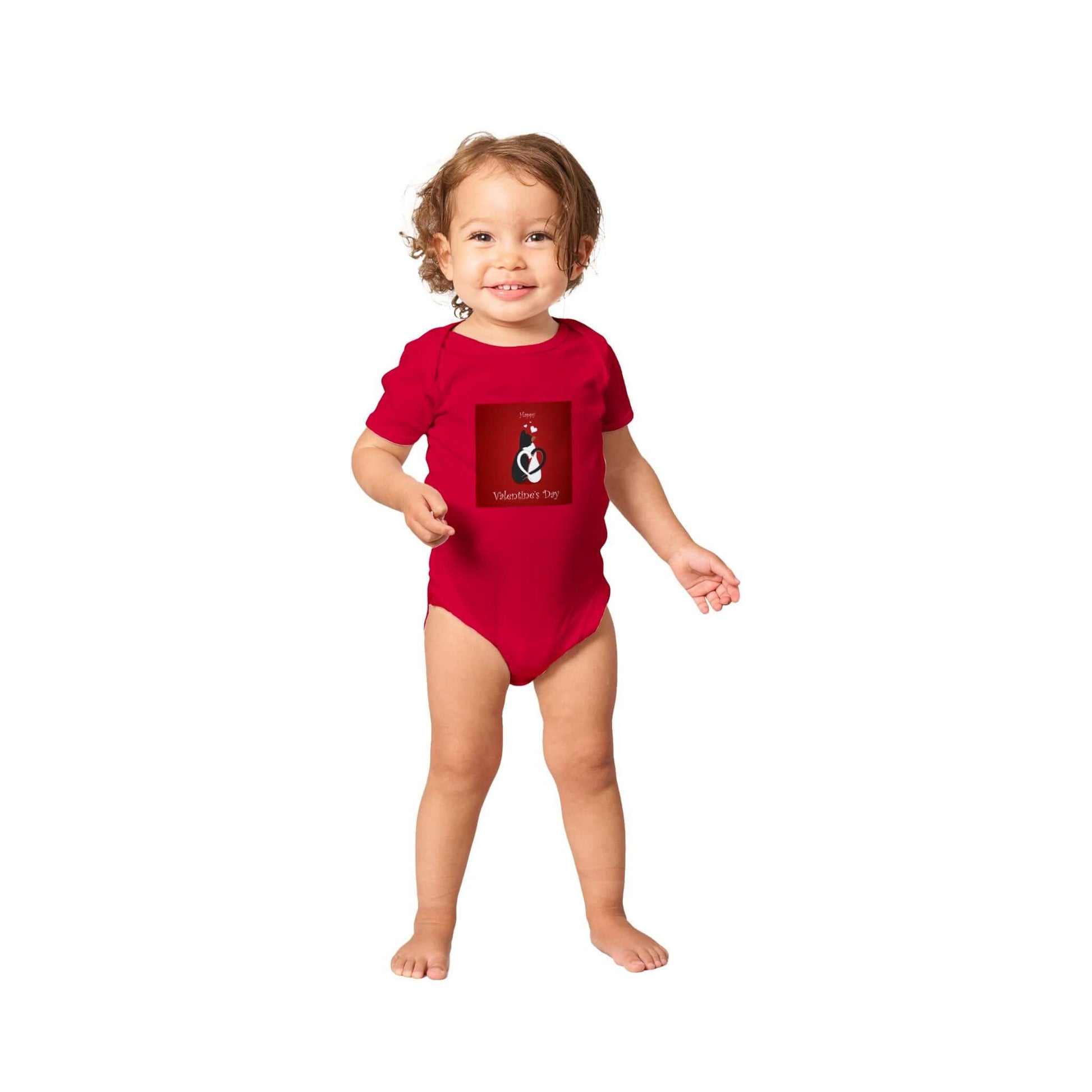 Valentine's Day Baby Bodysuit for Cat Lovers to be!