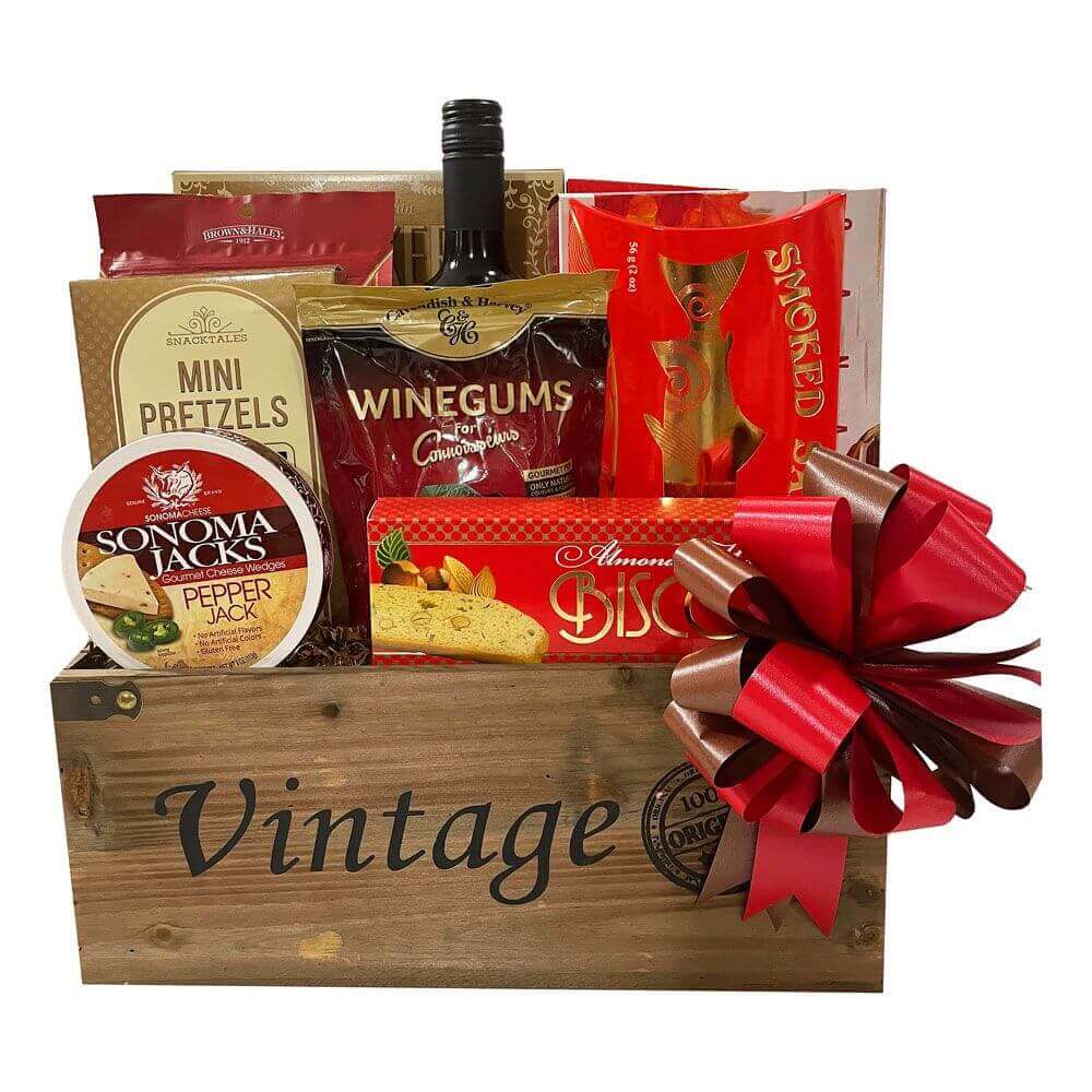 Wine Bistro Gift Basket - Sweet, salty and with even wine!